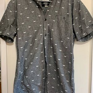 Batman Charcoal Button Down Shirt